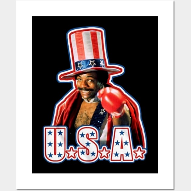 Retro Apollo Creed Wall Art by MERZCAHMAD